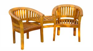 Teak Garden Furniture Love Seat Bench