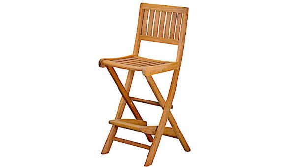 Teak Folding Bar Chair Outdoor Furniture